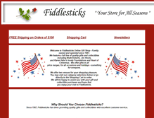 Tablet Screenshot of fiddlesticksdallas.com